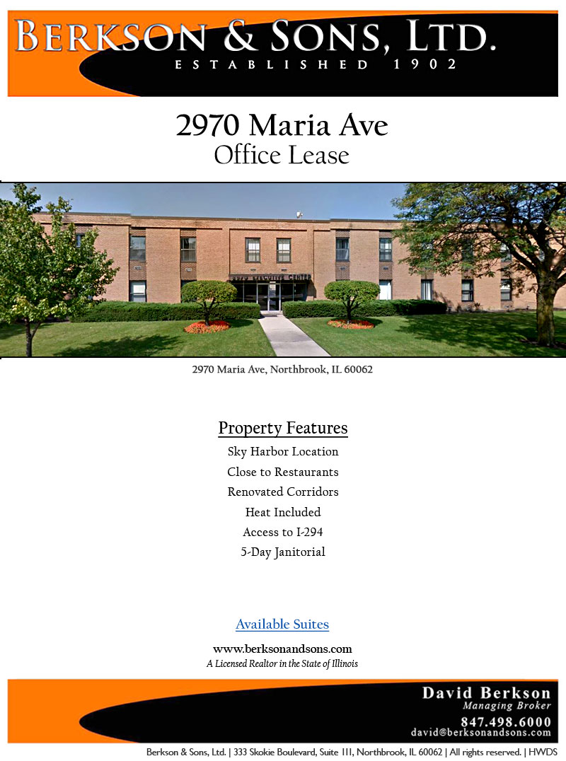 Berkson & Sons - 2970 Maria - Property Features